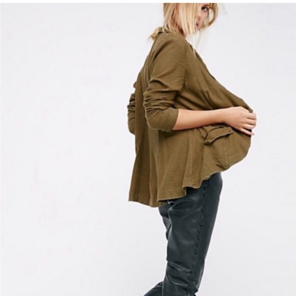 Free People Linen Blazer - Picture 6 of 13